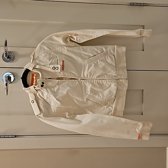 Superdry Cotton Jacket size small White/Cream colour - Picture 1 of 5